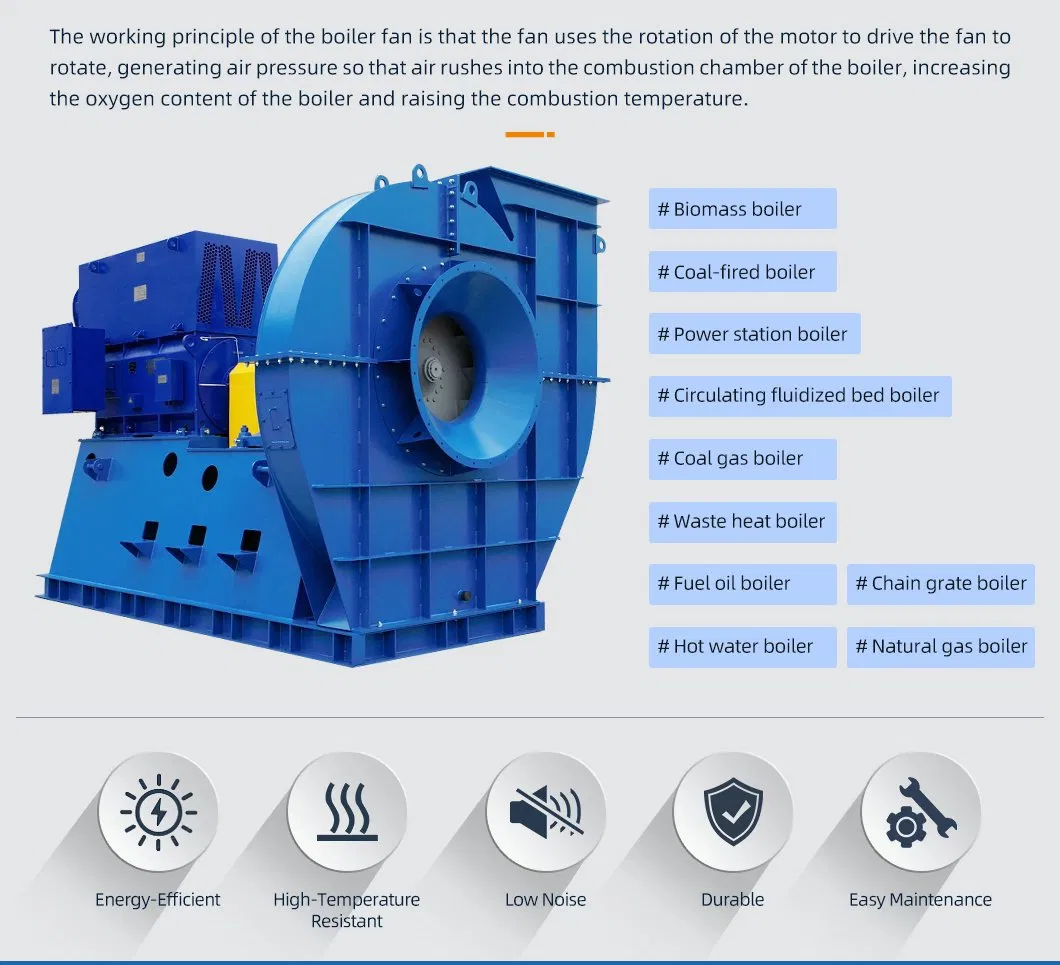 Ventilatore di ventola a caldaia personalizzabile Anticorrosione Acciaio al carbonio resistente all'usura 1