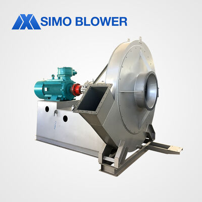 qualità Ventilatore centrifugo ad alta pressione personalizzabile per il trasporto di gas ad alta temperatura con materiali resistenti al calore Fabbrica